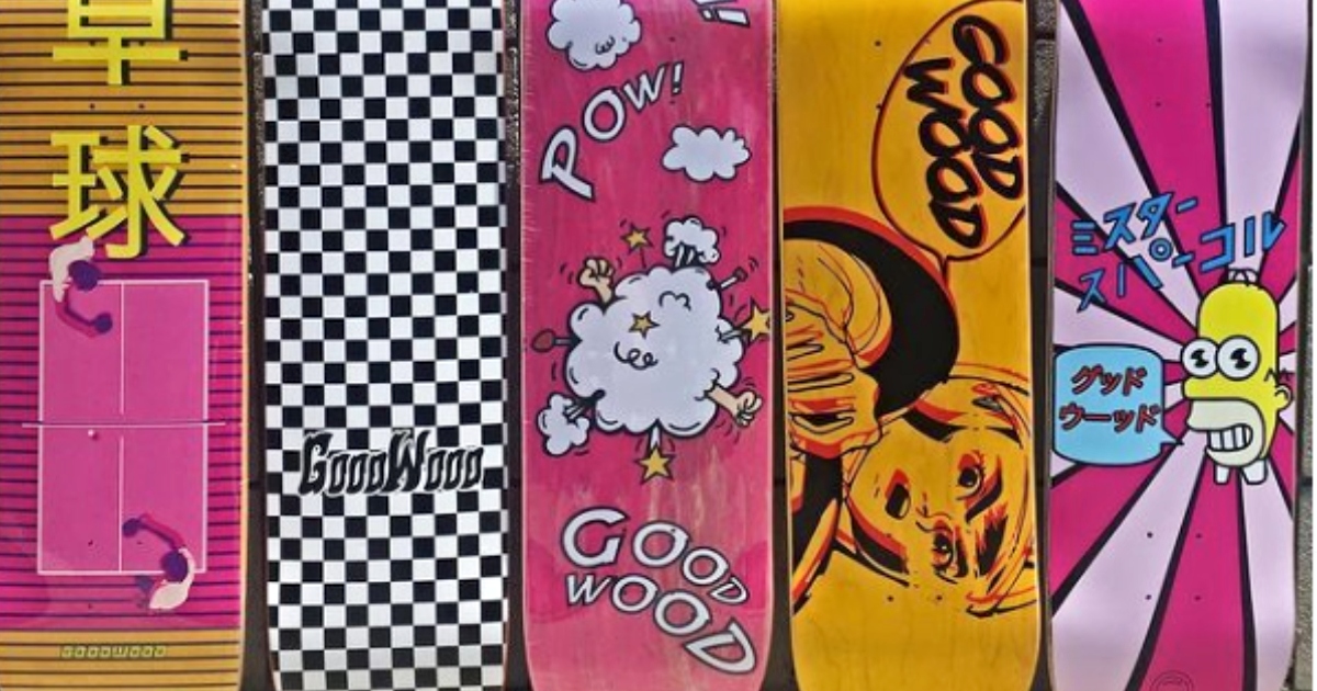 goodwood skateboard graphics